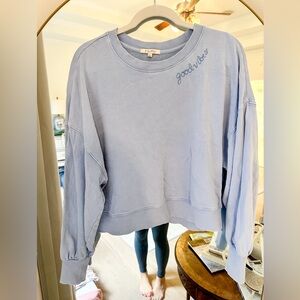 Z Supply Good Vibes Cropped Sweatshirt